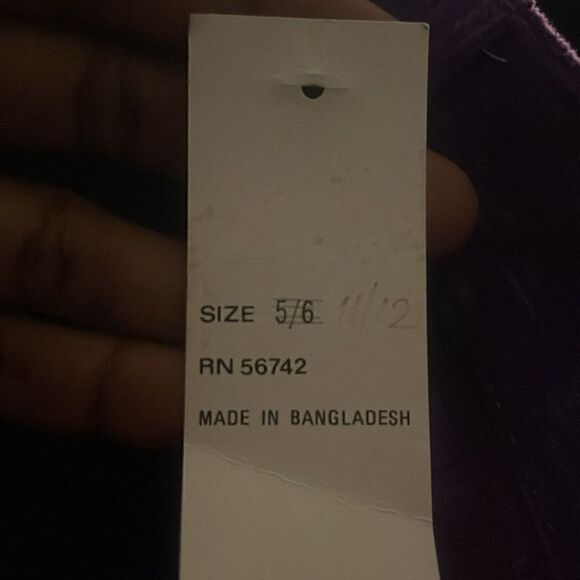 NWT Stylish Purple Corduroy Skirt by Paco Eligio - Picture 4 of 4